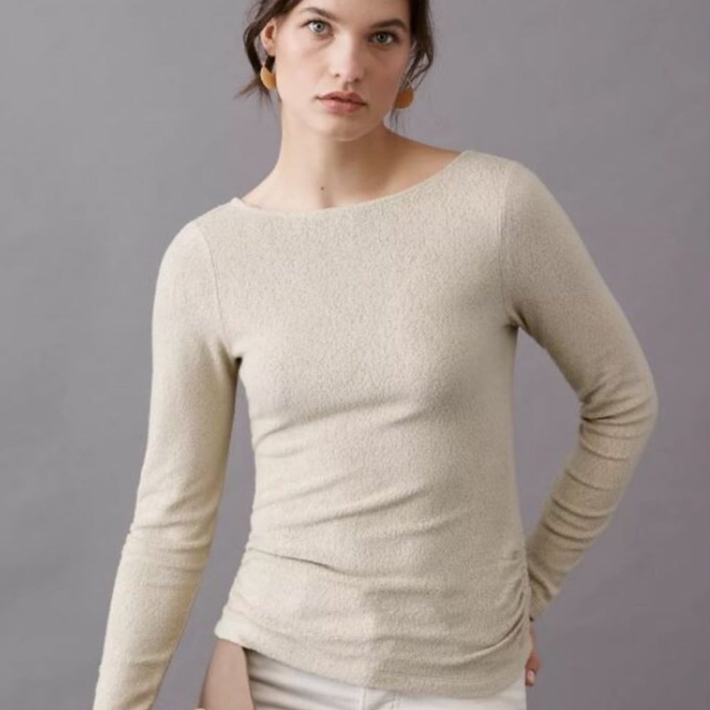 Anthropologie | RHEA BOAT-NECK TOP | Size Small - Picture 4 of 5